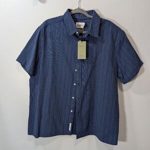 Goodfellow & Co Men's Blue Striped Shirt Size XL
